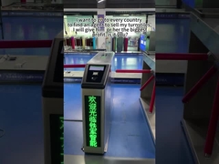 การรักษาความปลอดภัย Tripod Turnstile ประตูป้องกัน RFID การจําเพาะใบหน้า 304 สแตนเลส