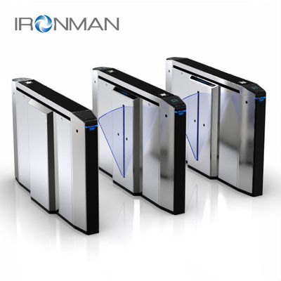 Speed Gate Turnstile 10mm Acrylic Swing Door สําหรับโรงพยาบาล / โรงแรม