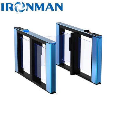 รูปแบบการผ่าน NFC Code Reader การสนับสนุน ic/id Card การออกแบบแคบและความสวยงาม Speedlane Turnstile Lobby Speed Gates ประตูแก้ว