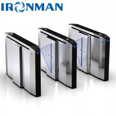 Speed Gate Turnstile 10mm Acrylic Swing Door สําหรับโรงพยาบาล / โรงแรม