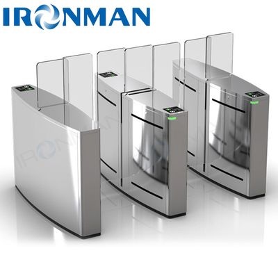 AC110-220V ± 10% การจําหน่ายพลังงาน ประตูเลื่อนอลูมิเนียมที่มีมอเตอร์ไฟฟ้าและพานควบคุม