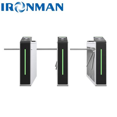 การรักษาความปลอดภัย Tripod Turnstile ประตูป้องกัน RFID การจําเพาะใบหน้า 304 สแตนเลส